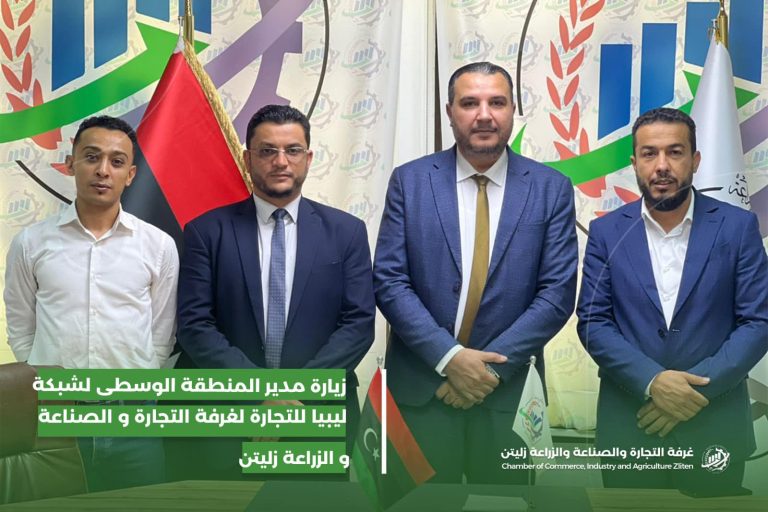 زيارة مدير المنطقى الوسطى لشبكة ليبيا للتجارة