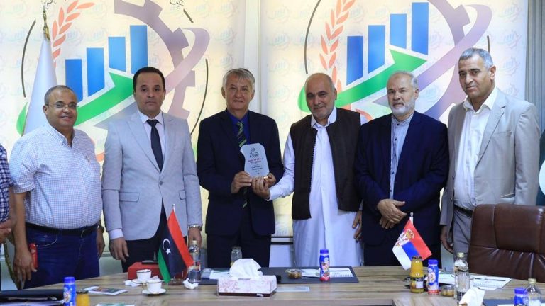 زيارة سفير جمهورية صربيا بليبيا لغرفة التجارة والصناعة والزراعة زليتن